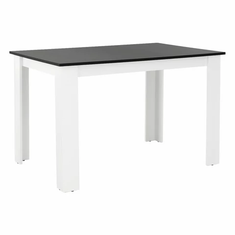 Étkezőasztal fehér fekete 120x80 KRAZ