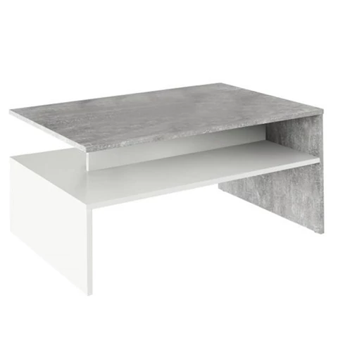 Dohányzóasztal beton fehér DAMOLI