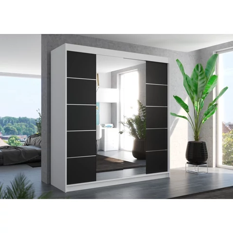Üveges tolóajtós szekrény DALMATIA 200
