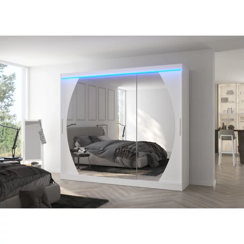LED tükrös tolóajtós szekrény CAMBE 250