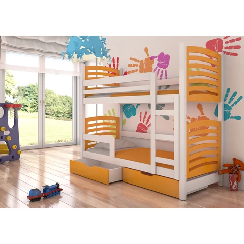 Kétszemélyes emeletes ágy matracokkal OSUNA