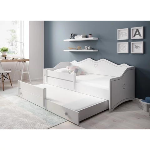 Dupla ágy EMKA II Gray matraccal 160x80