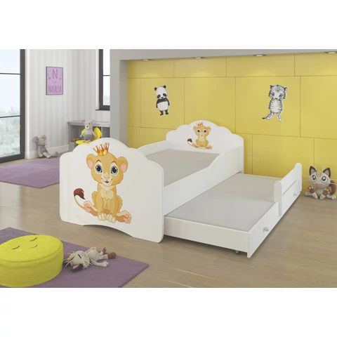 Kétszemélyes ágy matracokkal CASIMO II LION 160x80