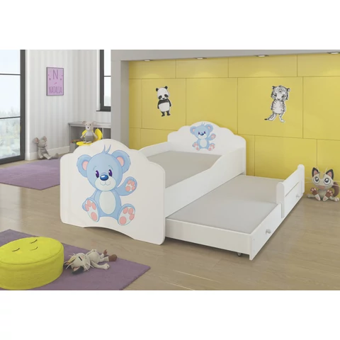 Kétszemélyes ágy matracokkal CASIMO II BLUE BEAR 160x80