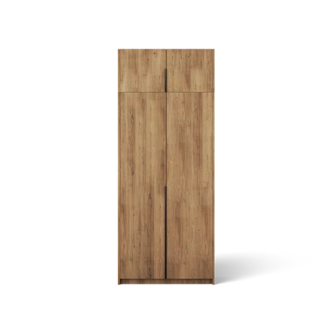 Bregma II felső szekrényelemmel Nyílóajtós szekrény, Artisan (100x250)-AB