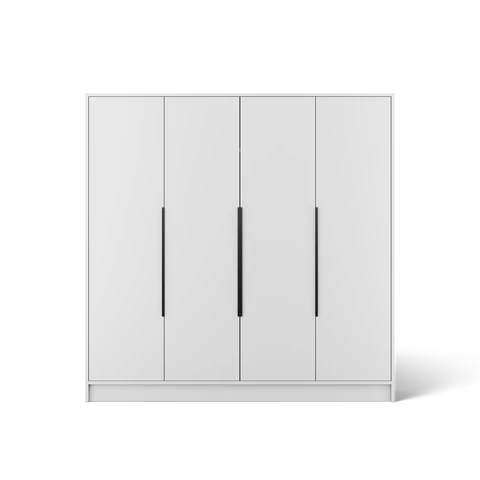 Palladio 200 nyílóajtós gardróbszekrény, Fehér (200x200)
