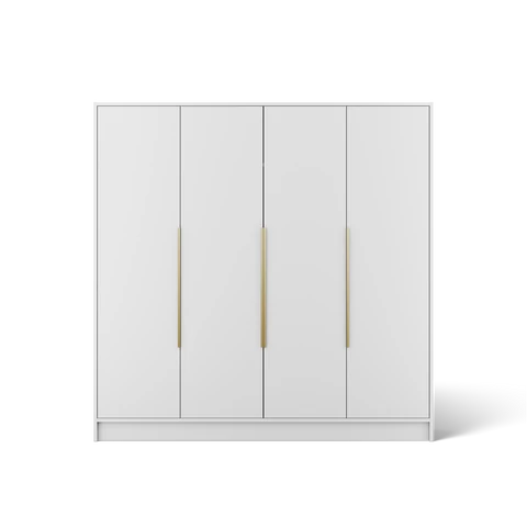 Palladio 200 nyílóajtós gardróbszekrény, Fehér (200x200)