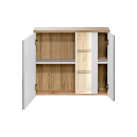 Tükrös szekrény Bahama White, 80 cm