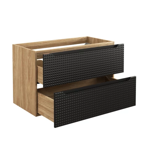 Mosdó alá szekrény Luxor Black, 90 cm