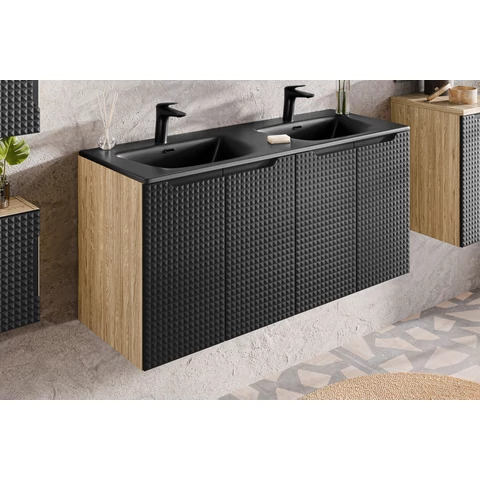 Mosdó alá szekrény Luxor Black, 60 cm