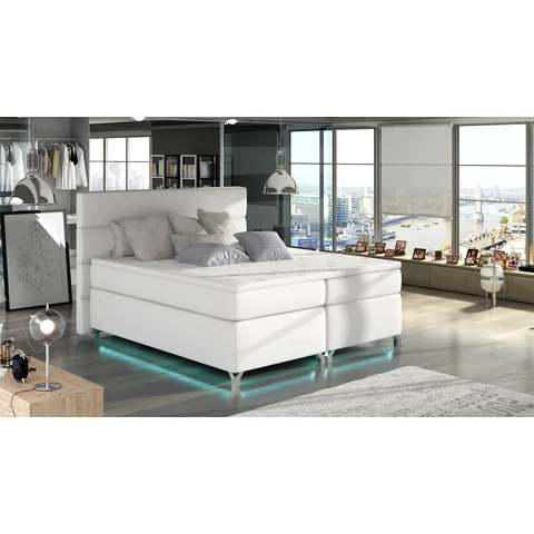 Amadeo 140X200, Ledes Boxspring ágy, Fehér, Lágy 17