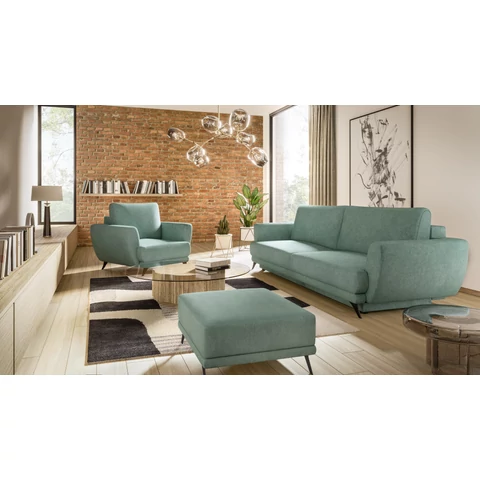 Megis 3f, 1f, pouf lounge ülőgarnitúra szett, zöld