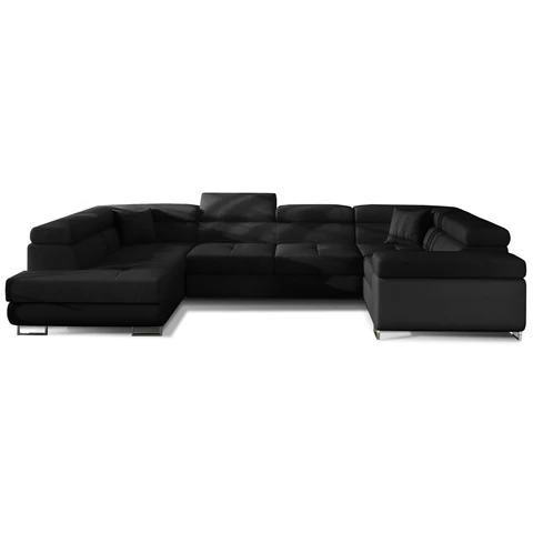 Letto ülőgarnitúra, bal, fekete