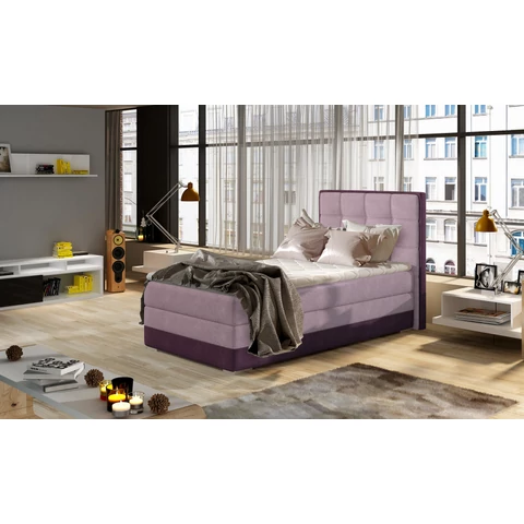 Aster 90x200 boxspring ágy  rózsaszín