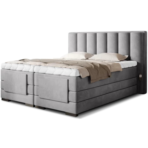 Veros 140x200 boxspring ágy  szürke