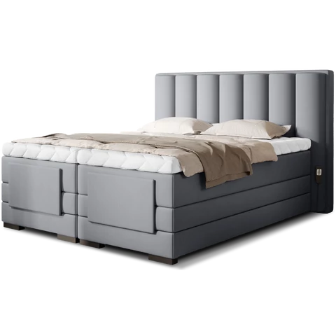 Veros 140x200 boxspring ágy  szürke