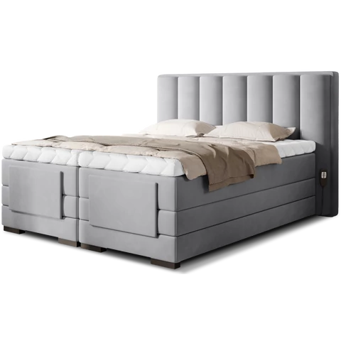 Veros 140x200 boxspring ágy  szürke