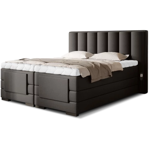 Veros 140x200 boxspring ágy  sötétbarna