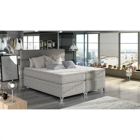 Amadeo 140x200 boxspring ágy  szürke
