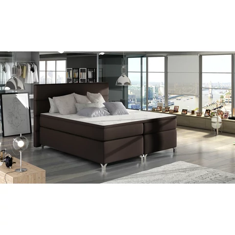 Amadeo 140x200 boxspring ágy  barna