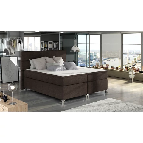 Amadeo 180x200 boxspring ágy  barna