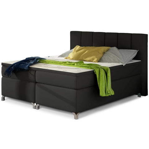 Basilio 160x200 boxspring ágy  fekete