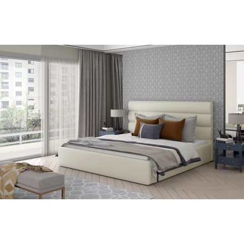 Karamell 180x200 fa keretes ágy  bézs