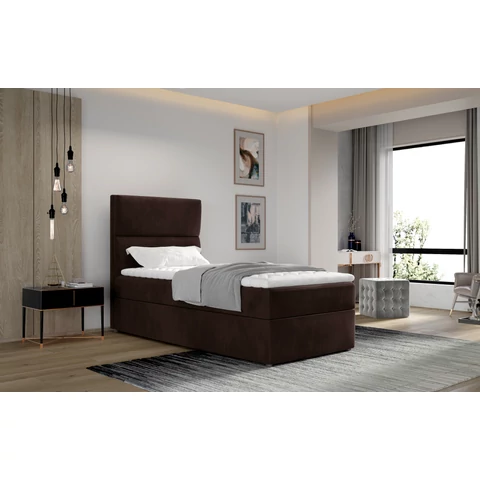 Arco 90x200 boxspring ágy  sötétbarna