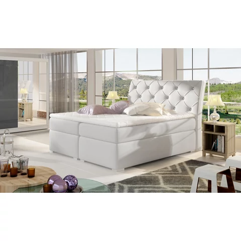 Balvin 140x200 boxspring ágy  fehér