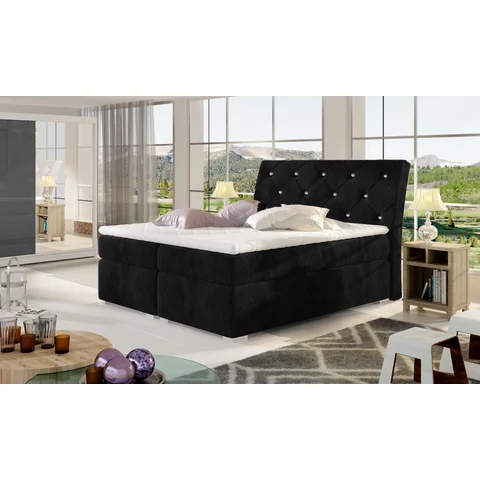 Balvin 160x200 boxspring ágy  fekete