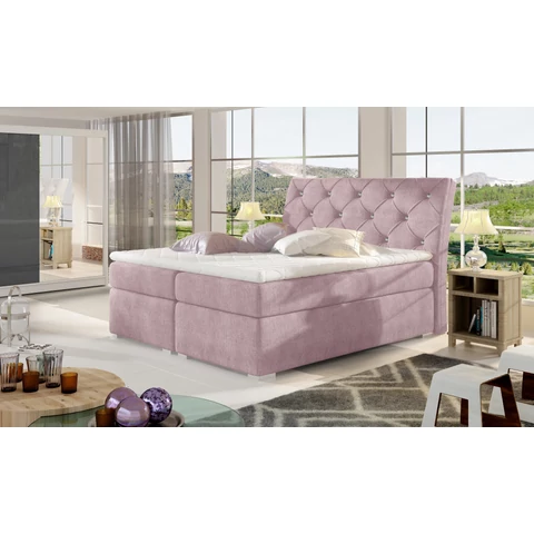 Balvin 180x200 boxspring ágy  rózsaszín