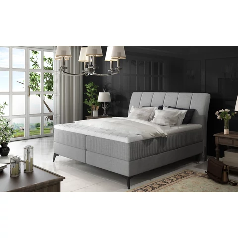 Aderito 160x200 boxspring ágy  szürke