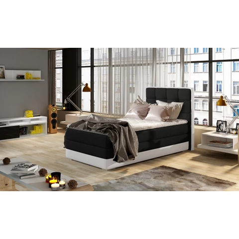 Aster 90x200 boxspring ágy  fekete