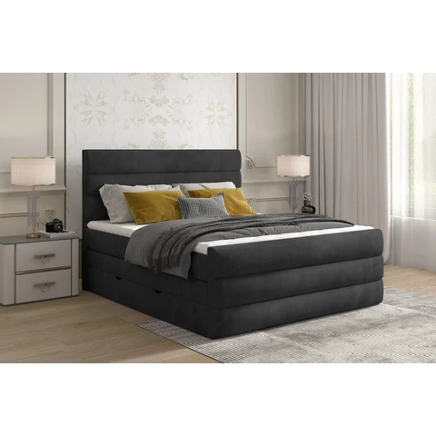 Cande 180x200 boxspring ágy  sötétbarna