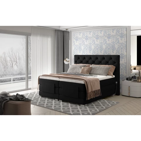 Lóhere 160x200 boxspring ágy  sötétbarna