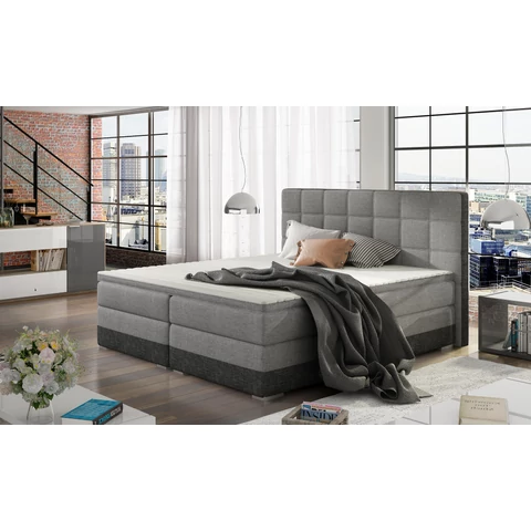 Damaso 180x200 boxspring ágy  szürke