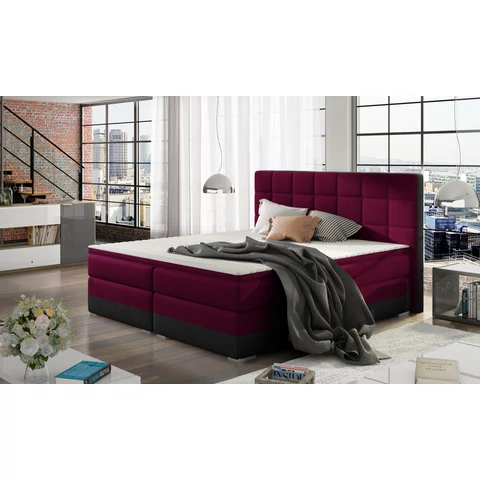 Damaso 180x200 boxspring ágy  piros
