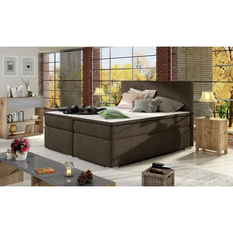 Divalo 140x200 boxspring ágy  barna