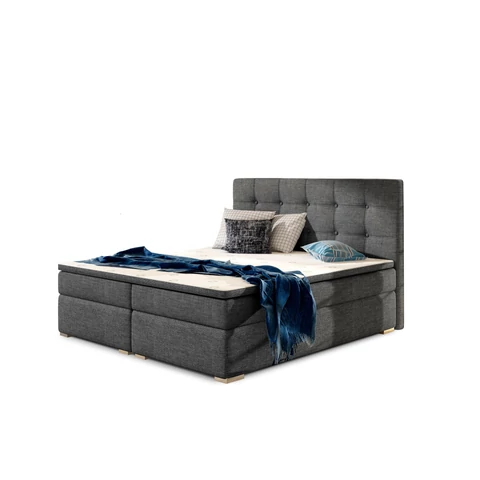 Inez 160x200 boxspring ágy  sötétszürke
