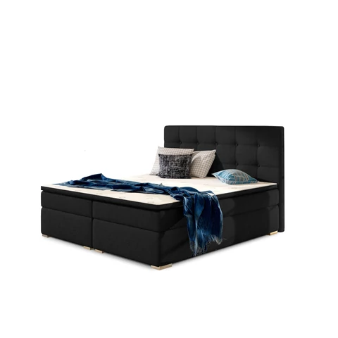 Inez 160x200 boxspring ágy  fekete