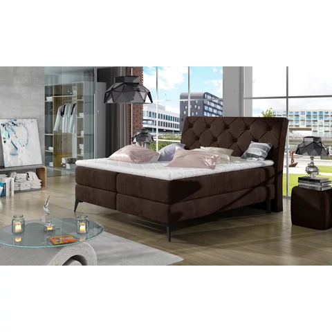 Laosz 180x200 boxspring ágy  sötétbarna