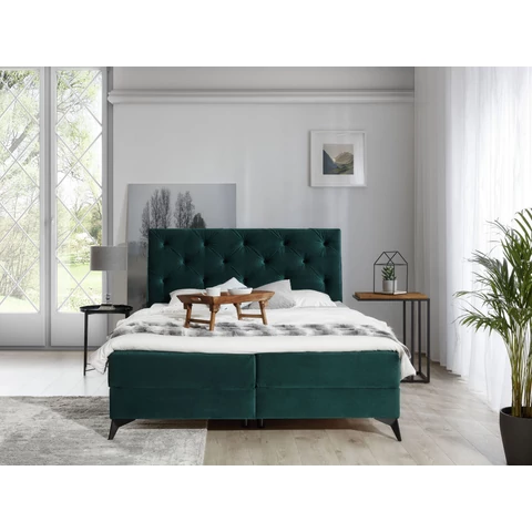 Laosz 180x200 boxspring ágy  zöld