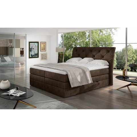 Mirabel 180x200 boxspring ágy  barna