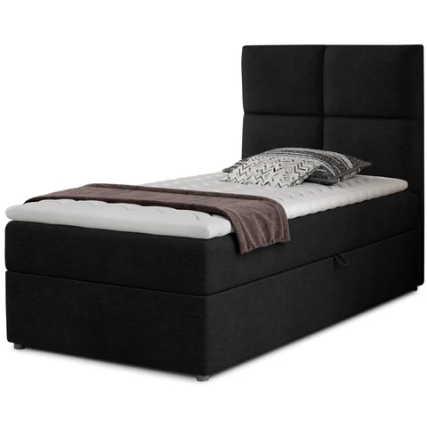 Rivia 90x200 boxspring ágy  fekete