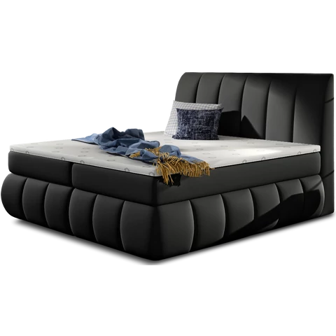 Vincenzo 180x200 boxspring ágy  fekete