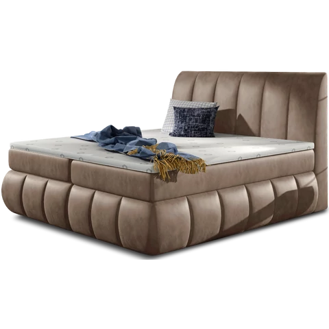 Vincenzo 180x200 boxspring ágy  barna