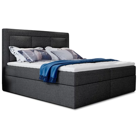 Vivre 140x200 boxspring ágy  sötétszürke