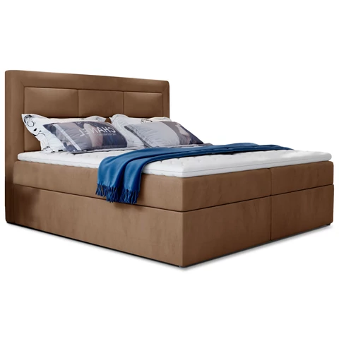 Vivre 140x200 boxspring ágy  világosbarna