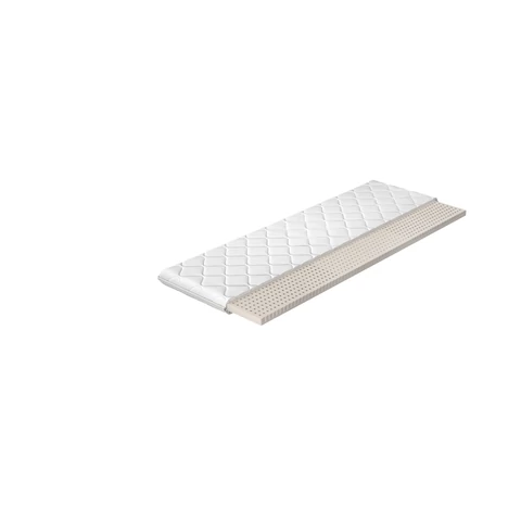 Topper latex 90x200 hipoallergén huzat matrac, fehér