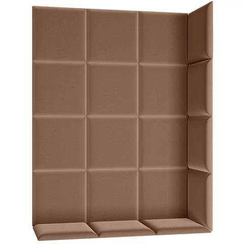 Quadratta 120x160 kárpitozott panel, világosbarna